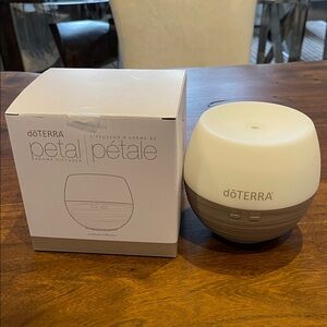 Brand new doTERRA Petal Diffuser in White and Brown
